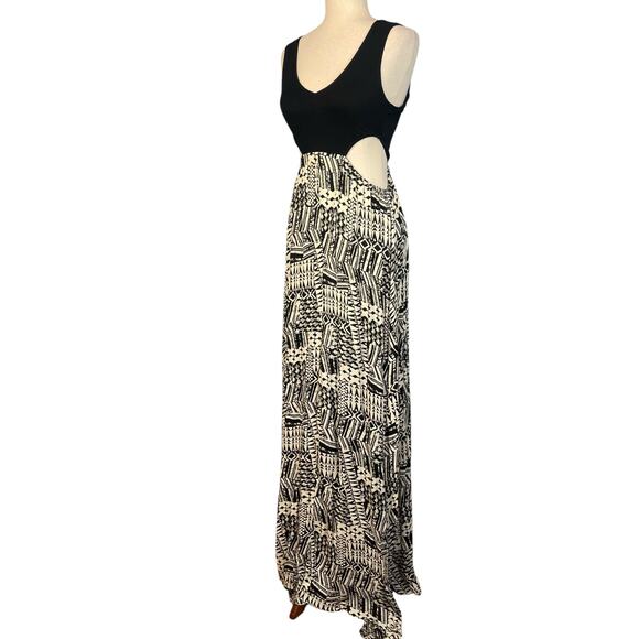 L*Space Ivory Coast Sleeveless Cutout Maxi Dress Black Small - Picture 7 of 10